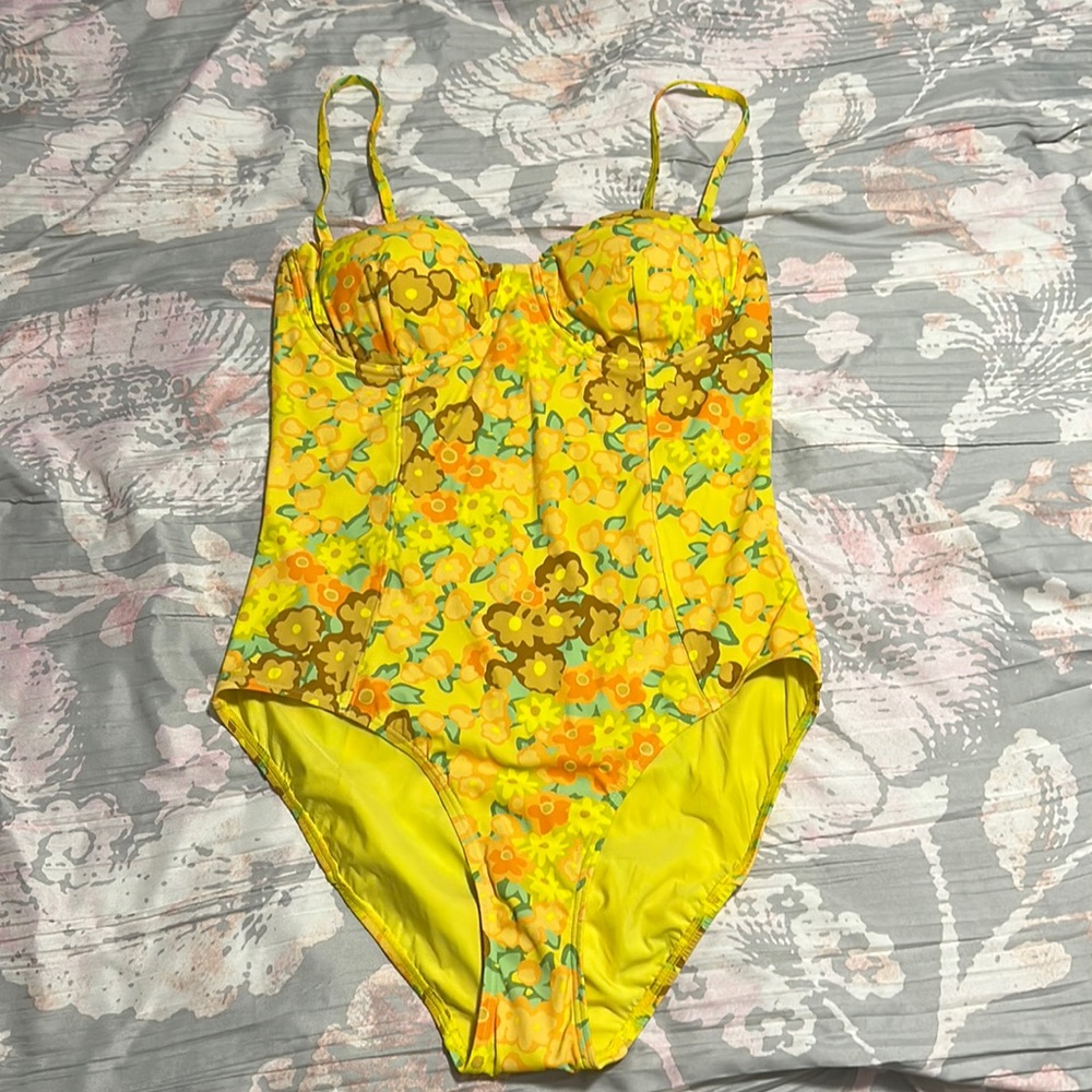 Floral tory Burch one piece swimsuit